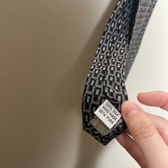 Vintage Tesoro Rosso Silk Tie - Picture 4 of 4